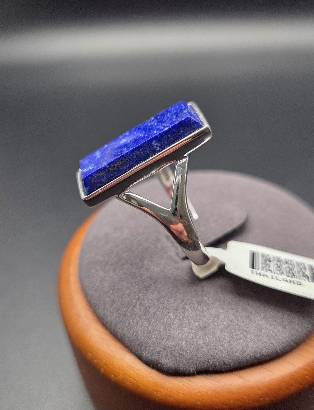 Sterling Silver Split Shank Lapis Lazuli Ring. Size 12. NWT - Picture 2 of 8